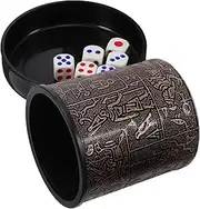 UPKOCH 1Set Party Dice Cup Dice Shaker with Base for Bar Games Ktv Family Gatherings Lightweight Design for Fun Dice Rolling Experience
