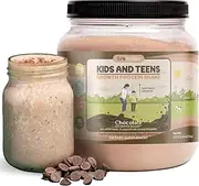 TruHeight Growth Protein Shake (Chocolate Milk Flavor, Whey) Natural Growth & Development Protein Powder for Kids & Teens - Weight Gain Drinks - Endorsed by Pediatricians, Picky Eater Vitamin, Ages 5+