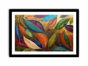 Leaves Art Framed print