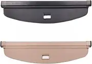 Rear Cargo Cover Compatible for VW 2016-2021 Privacy Trunk Screen Security Shield Shade Accessories(Beige)