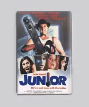 JUNIOR (1985) - 2" x 3" MOVIE POSTER MAGNET (horror 80s slasher vhs)