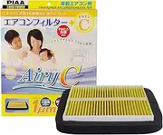 PIAA Air Conditioner Filter, Airy C Special Electrostatic Double Layer Filter (Non-woven Fabric Filter with Vitamin C), Skin Moisturizing, UV Damage Reduction, PM2.5 Compatible, Protects Dust, Mites,