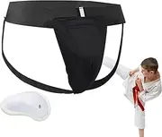 Boxing Cup,Portable MMA Groin Protector | Shock-Absorbing Men Jockstrap, Adjustable Kids Protective Cup for Training Sparring Grappling Fighting