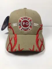 Fire Department Ball Cap Hat New Base Ball Cap New With Tags OSFA