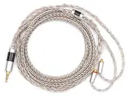 Linsoul Tripowin Jelly Upgraded 16 Core 21 Wires Per Core Silver-Plated OCC+Alloy Copper Graphene+OCC Mixed Braided Cable for Audiophile Musician (MMCX, 2.5mm, Jelly)