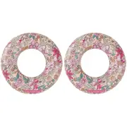 2x Swim Essentials Kids Inflatable Swim Ring Pool Floater 55cm Blossom 3-6y