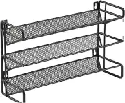 NEW $112 3Tier METAL W/JARS Wall Mount or Self Standing Spice Rack space saving