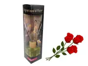 bulk 12 Fragrant Oil Diffuser Rose 160ml 12 Rattan Sticks