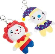 CORHAD Lovely Plush Keychain Clown Doll Pendant for Backpack Stylish and Adorable Accessory