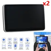 2Pcs 10.1" Android WiFi Bluetooth Car Headrest Display Monitor Rear Seat Tablet