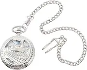 [DEARMAMY] Vintage Mechanical Pocket Watch Smartwatch Watches Jewelry Chain Automatic Necklace Man Watch Vintage Watch Mechanical Watch Pocket Watch Pendant Hanging Watch Black Zinc Alloy