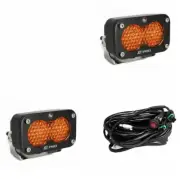 Baja Designs 2" S2 Pro Factory Amber Work/Scene Beam LED Lights Pair