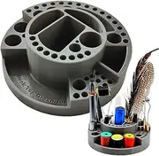 Fly Tying Tool Storage - Flying Pliers Tool Holder,Thread Hook Container, Portable Tackle Box, High Density Station For Anglers Beginners Adults