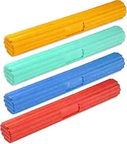 ProsourceFit Flex and Twist Bars Sets and Singles, Resistance Bars for Occupational Therapy, Tennis Elbow Treatment, and Wrist Strengthening, 12-in Long Compact Rubber Therapy Tool
