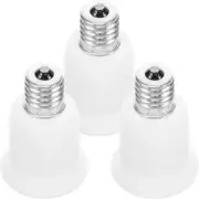 3pcs Light Sockets E17 To E26/E27 Lamp Base Converter Bulb Bases Light Adapters