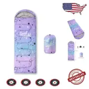 Durable Lightweight Kids Sleeping Bag in Rocket Print - Ideal for Sleepovers