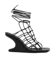 Rick Owens Hollywood Runway Cantilever Sandals 38,39,40 Black