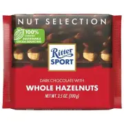 Ritter Sport Dark With Whole Hazelnuts