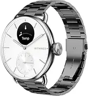 Compatible for Withings Smartwatch Bands, Lamshaw 18mm, 20mm Stainless Steel Metal Replacement Strap Bracelet Men & Women Compatible for Withings ScanWatch 2 42mm/ScanWatch Horizon/ScanWatch
