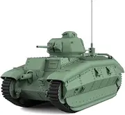 MRY-SFW LF120652 1/120 TT Scale Railway Military Model Kit France B1 Heavy Hell Buggy (Phase III)