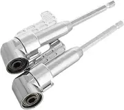CHICAMPERA 2pcs Right Angle Drill Bit Adapter Flexible Extension Tool for Screwdriver Durable Holder for Automotive Repairs and Home Renovations Compact Design for Tight Spaces