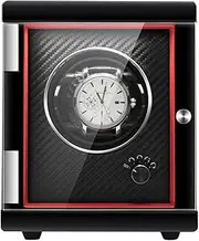 [CFZSALK] Automatic Single Watch Winder Box Flexible Watch Pillows 5 Rotation Mode Piano Paint Finish Quiet Motor Watch Winder for Automatic Watches KeYJ