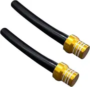 Augeny 2 PCS Breather Hose Gas Fuel Tank Cap, CNC One Way Tank Valve Vent Tube with Aluminum Breather Valve, Universal for ATV Quad CRF YZF RMZ KLX DRZ Pit Dirt Bike Motorcycle (Yellow)