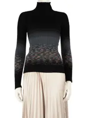 Gradient Knit Turtleneck Jumper