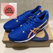ASICS SOLUTION SPEED FF 2 1041A391 960 Tuna Blue Sun Peach Tennis Men Shoes