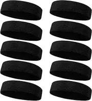 Sweatbands Sport Headbands for Men & Women, Sweat Head Bands Moisture Wicking Athletic Sweatband for Athletic Exercise, Tennis, Running, Basketball, Working Out, Yoga