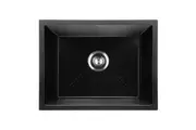 Welba Kitchen Sink 55x45cm Granite Stone Bowl Black
