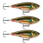 3x Rapala 14cm X Rap Haku Slow Sinking Glidebait Fishing Lures - Smelt On Beach