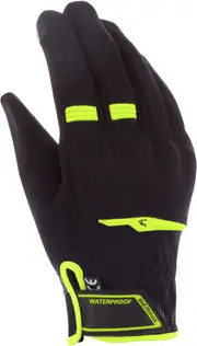 Bering Borneo Evo waterproof Motorcycle Gloves, black-yellow, Size S for Men Black Yellow