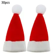 30x Xmas Christmas Lollipop Hat Decoration Xmas Hat Party Supplies Ornament