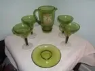 6pc MARGARITAVILLE Melamine Pitcher & 4 Margarita Glasses Salt Plate Server Set