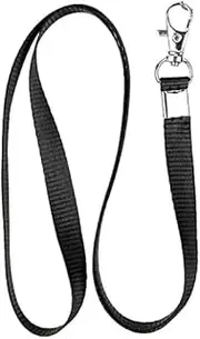 Black Card Lanyard Lanyards Adjustable Lanyards for Neck with Swivel Hook for Office School Identity Card Pass Badge Man Woman Student Black Deft Processed, Identification Badges and Supplies