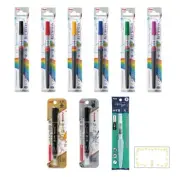 Pentel Color Brush Pen Set of 9 Art Brush 6 Colors + Gold Silver Water Brush