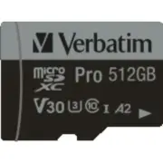 Verbatim Micro SDXC Card 512GB Adapt