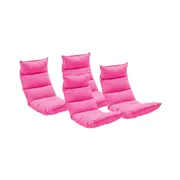 Foldable Tatami Floor Lounge Chair Recliner Lazy Couch Pink