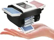 Automatic Card Shuffler Machine - 1-2 Decks Low Noise Shuffler, Rechargeable & P