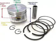 PISTON KIT for Honda GX160 GX 160 5.5HP ENGINE RINGS PIN CLIP PK14