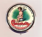 Angel Laxative Ad Pill Box Case Pillbox Holder Trinket Stash Victorian Cherub