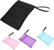 Healeved Exfoliating Soap Bag Set of 4 Sturdy Nylon Mesh Holder for Soap Bars Shampoo Bar Bag Hanging Pouch for Bathroom Organization