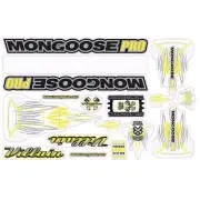 Mongoose - 2002 Villain - Decal set - old school bmx
