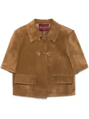 [Gucci] suede jacket 42 Brown