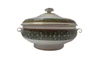 Wedgwood Everleigh Dark Green Covered Vegetable Bowl