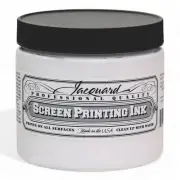 AquaPrint Pro: Super White Screen Ink - 16oz Jar - Water-Soluble & Professional