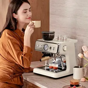 Barsetto/百勝圖二代S雙鍋爐商用半自動咖啡機家用意式研磨一體機