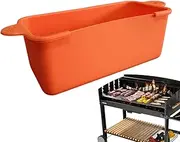Grill Drip Pan Tray - Reusable Grease Cup Liners Grease Catcher - Dishwasher Safe Griddle Grease Catcher for Dinners, Barbecues, Picnic, Bar
