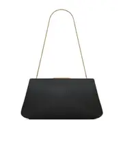 SAINT LAURENT CLUTCH large in lambskin One size black